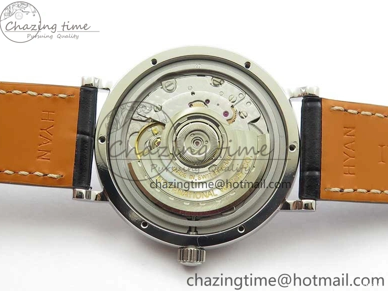 MIROTIME 0501 Portofino 37mm SS V7F 1:1 Best Edition Gray Dial on Black Leather Strap A Practical 7094